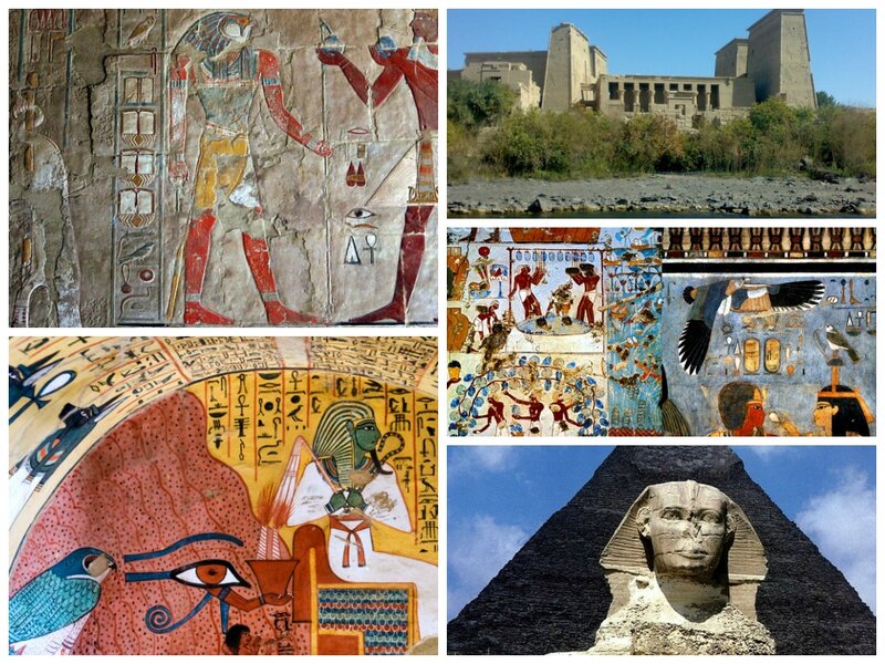 Egyptian Temple Wall Art