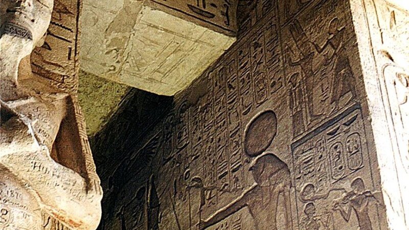 Egyptian Temple Wall Carvings — Brown