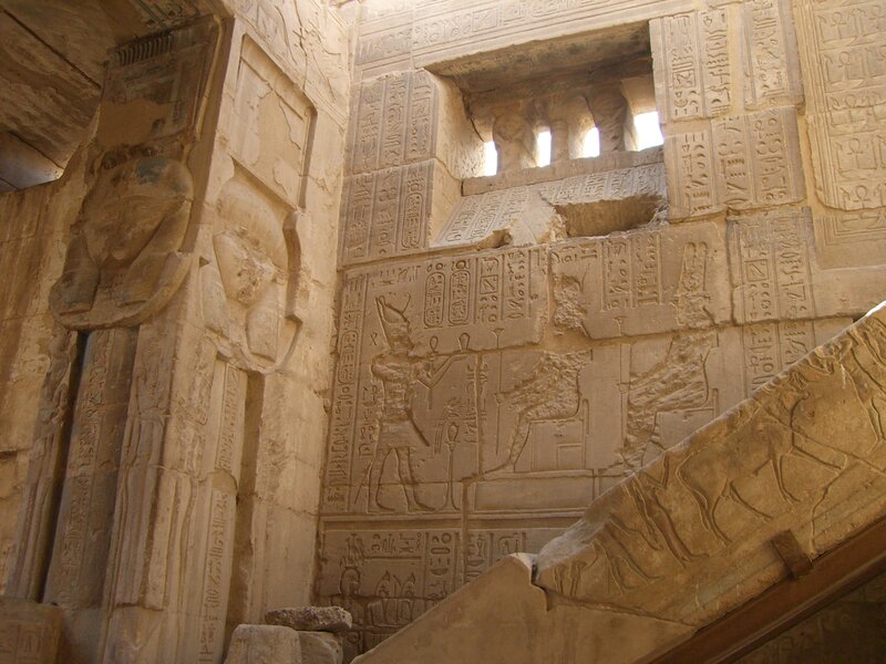 Egyptian temple wall carvings