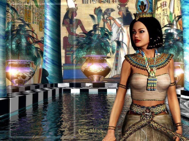 Egyptian-themed digital artwork