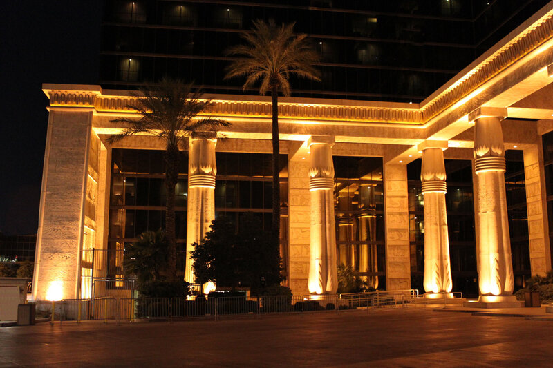 Egyptian-themed Hotel Entrance