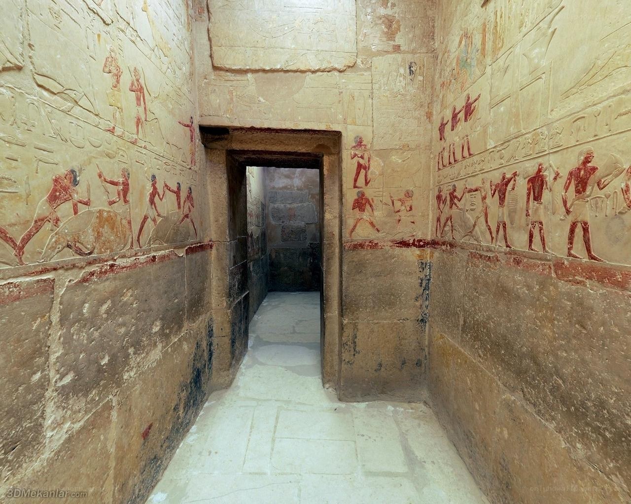 Egyptian tomb corridor