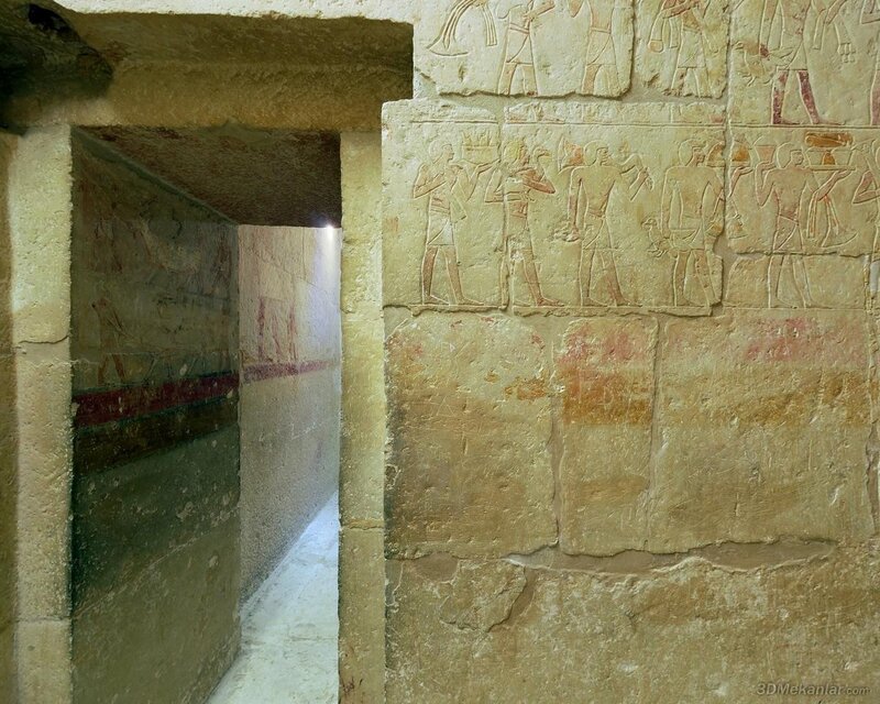 Egyptian tomb corridor