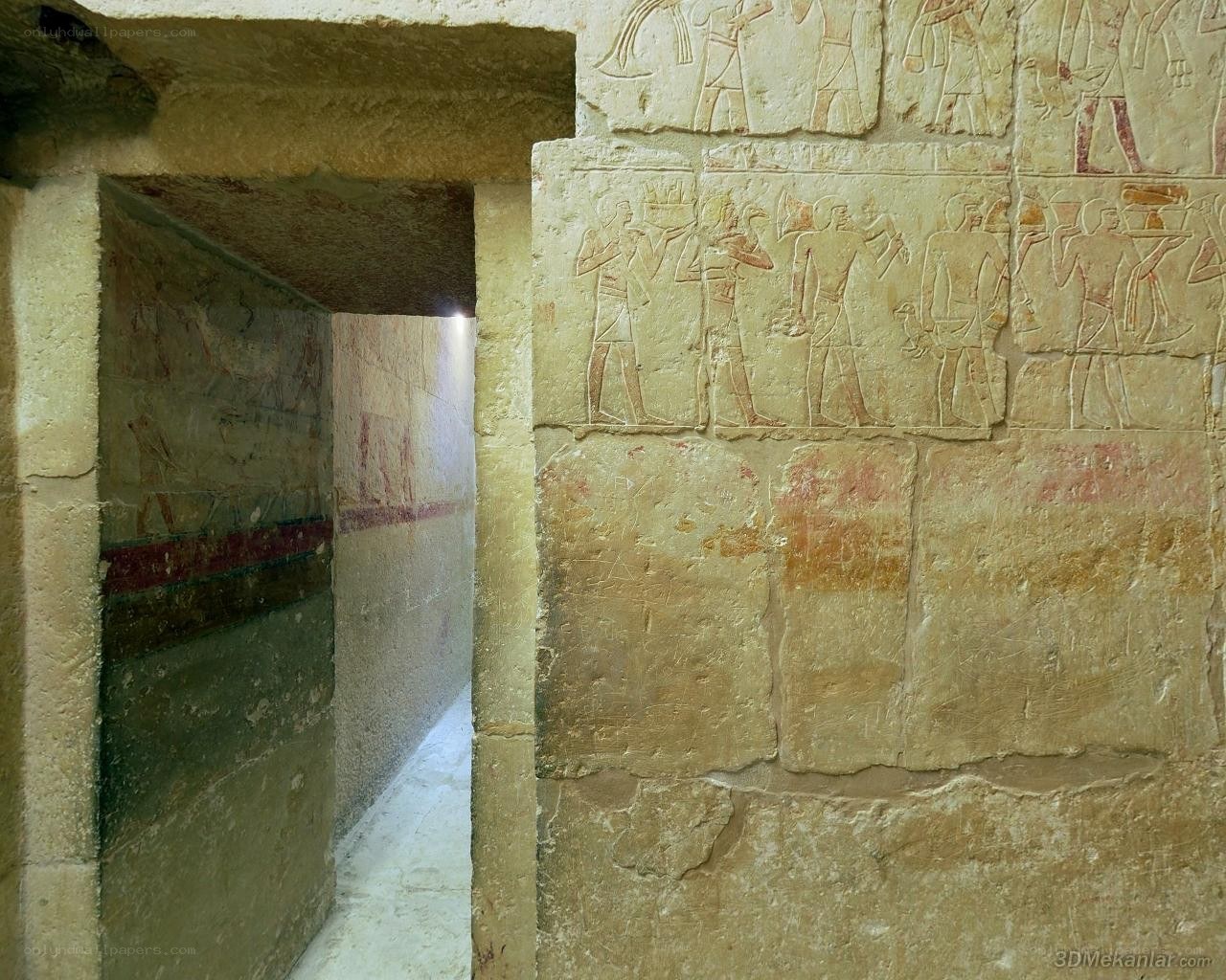 Egyptian tomb corridor