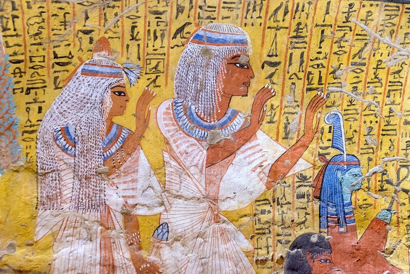 Egyptian Tomb Painting — Yellow