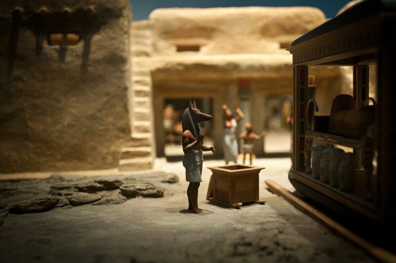 Egyptian village diorama