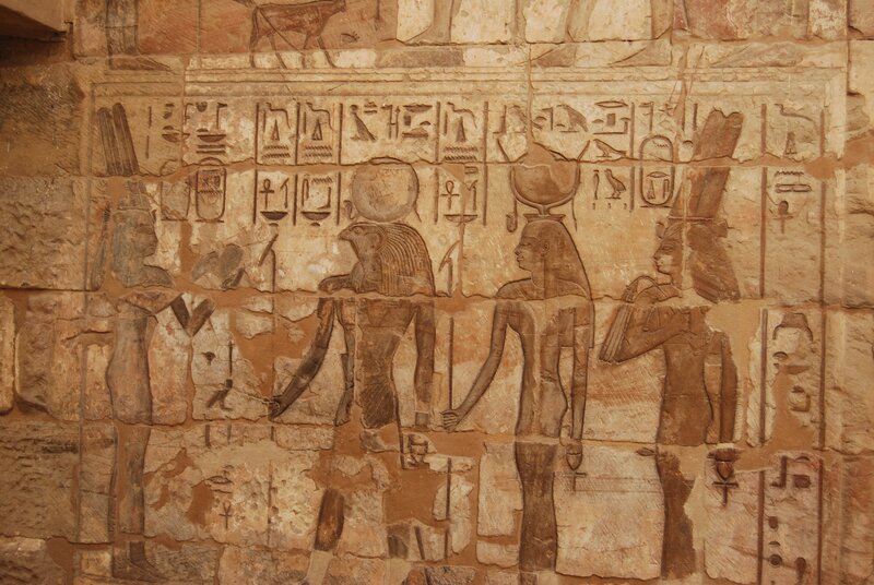 Egyptian Wall Carving — Beige