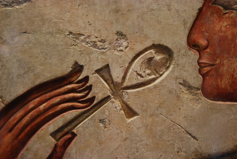 Egyptian Wall Carving — Brown
