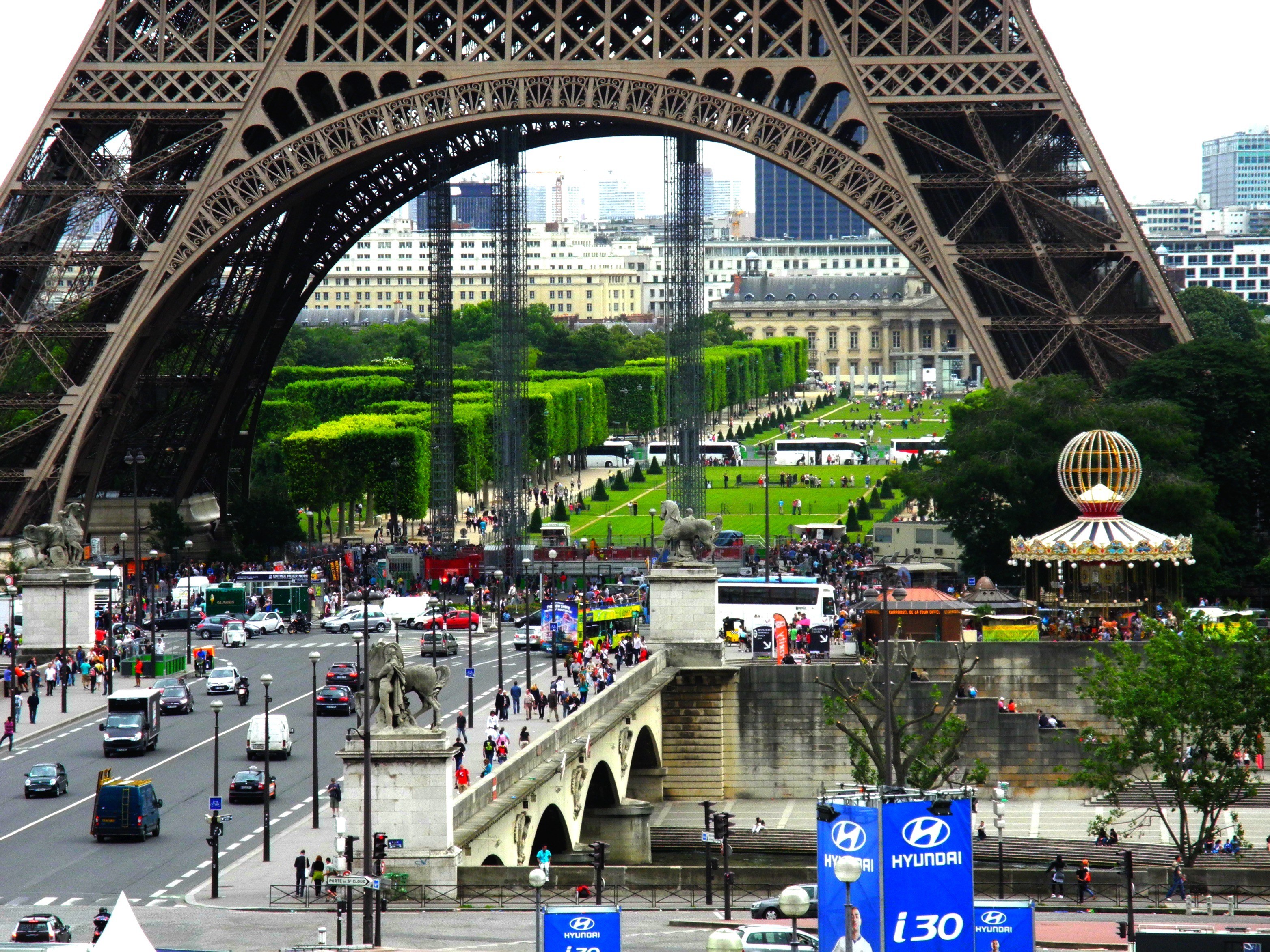 Eiffel Tower and Parisian scene