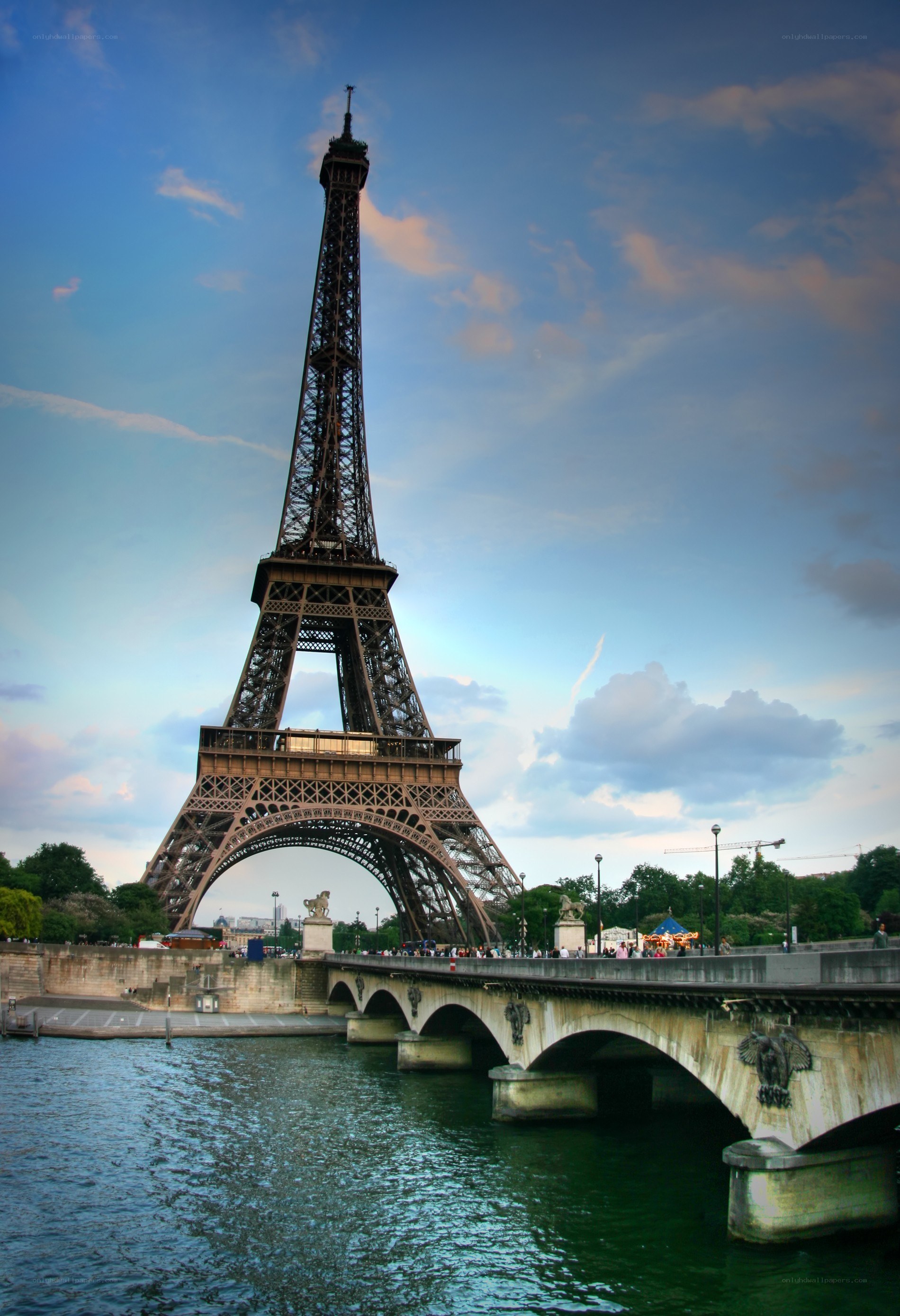 Eiffel Tower and Seine River