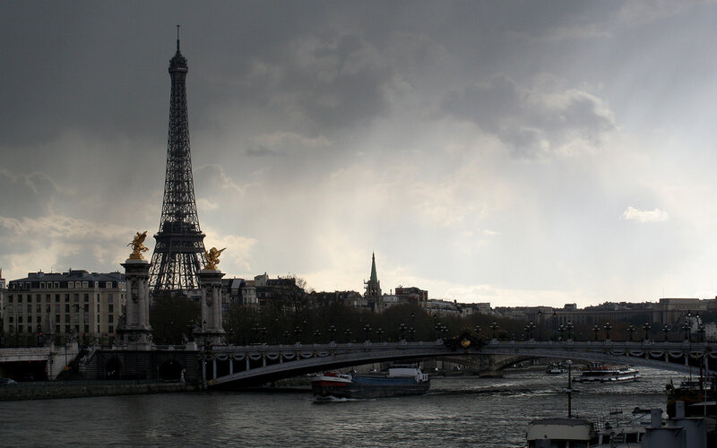 Eiffel Tower and Seine River
