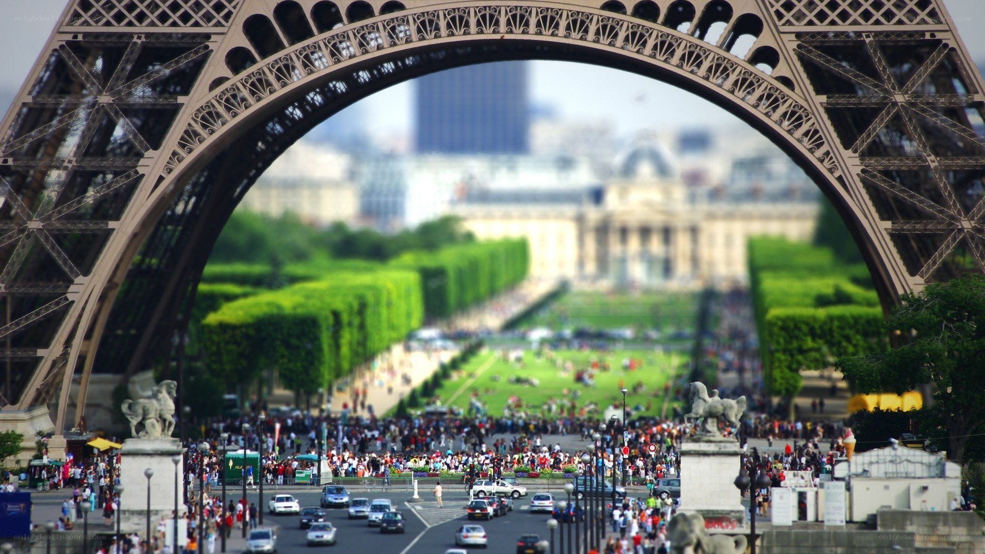 Eiffel Tower arch view