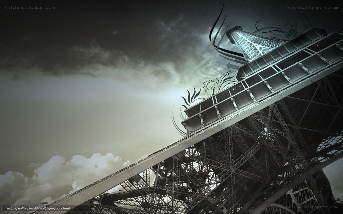Eiffel Tower artistic render