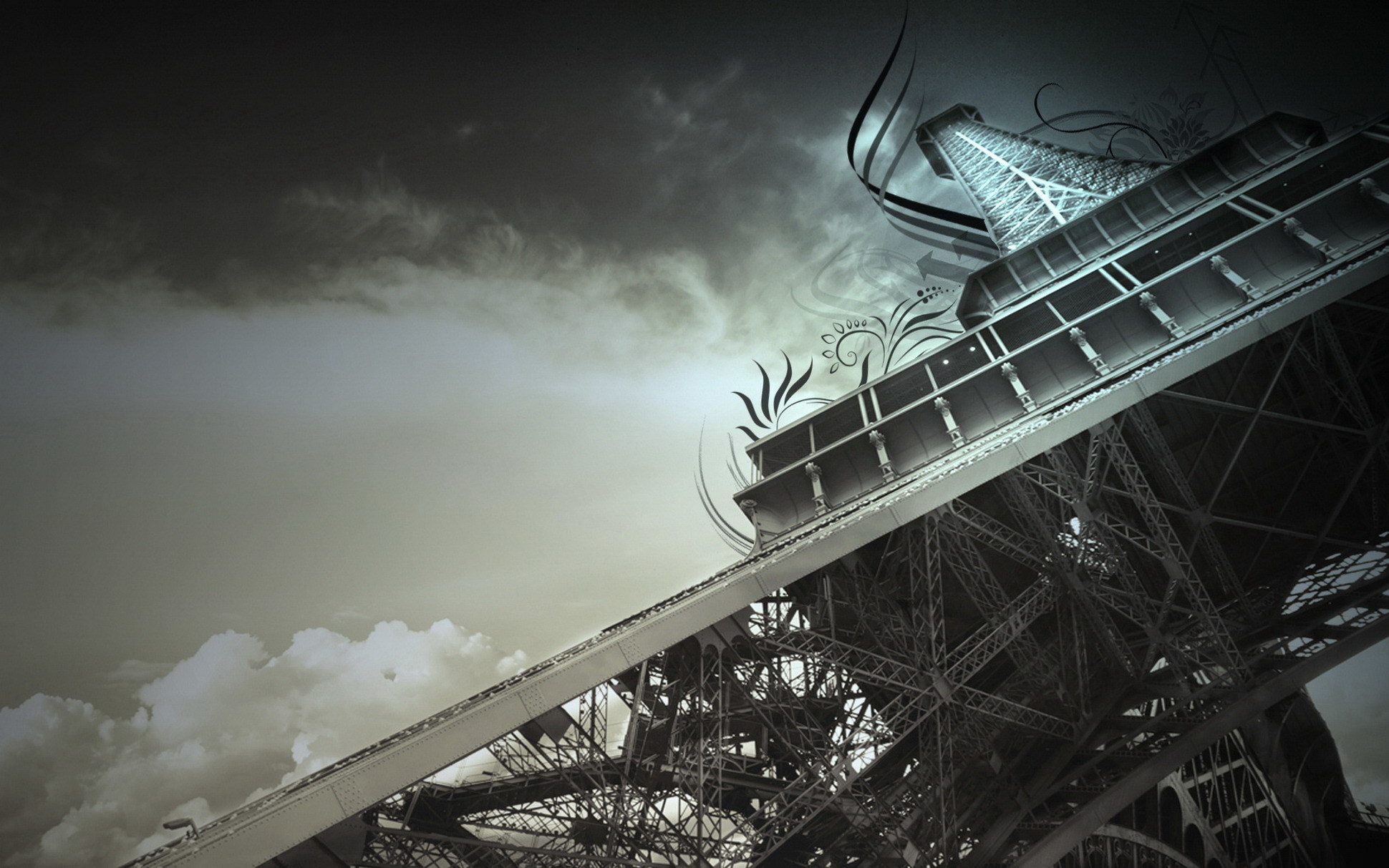 Eiffel Tower artistic view