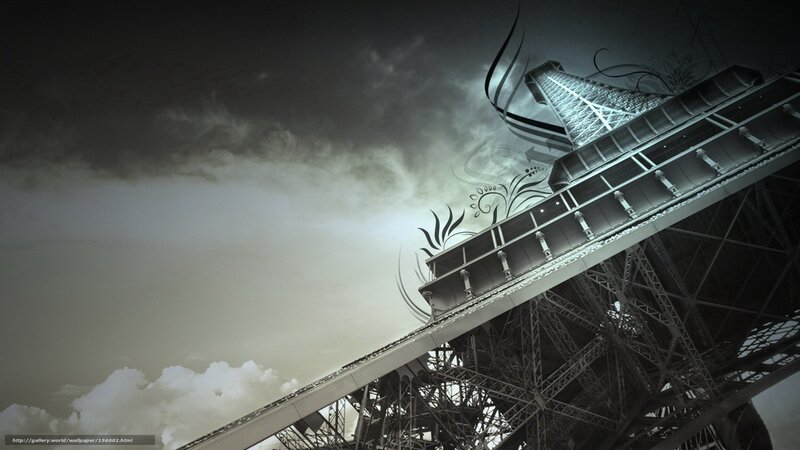 Eiffel Tower artistic view