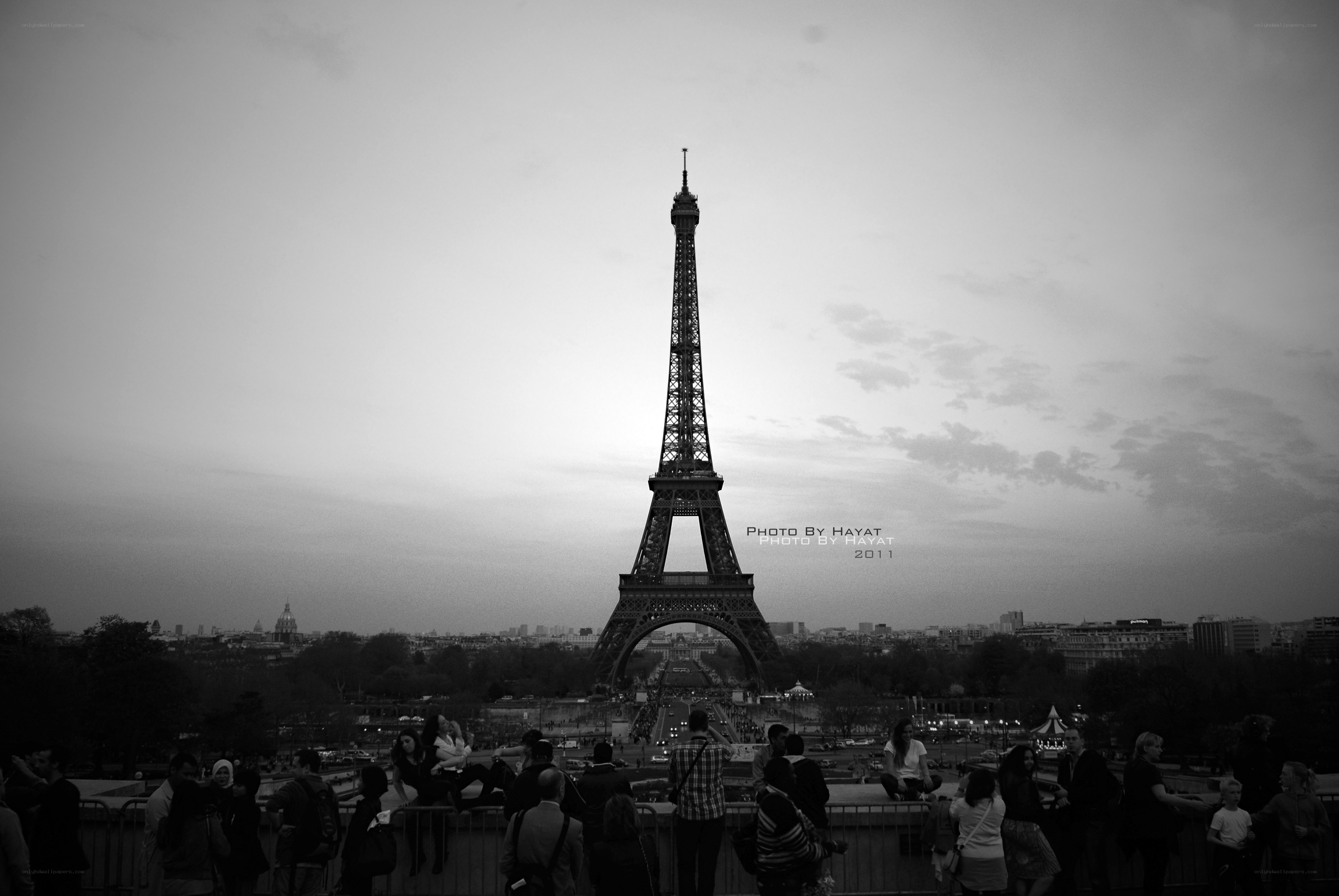 Eiffel Tower at dusk