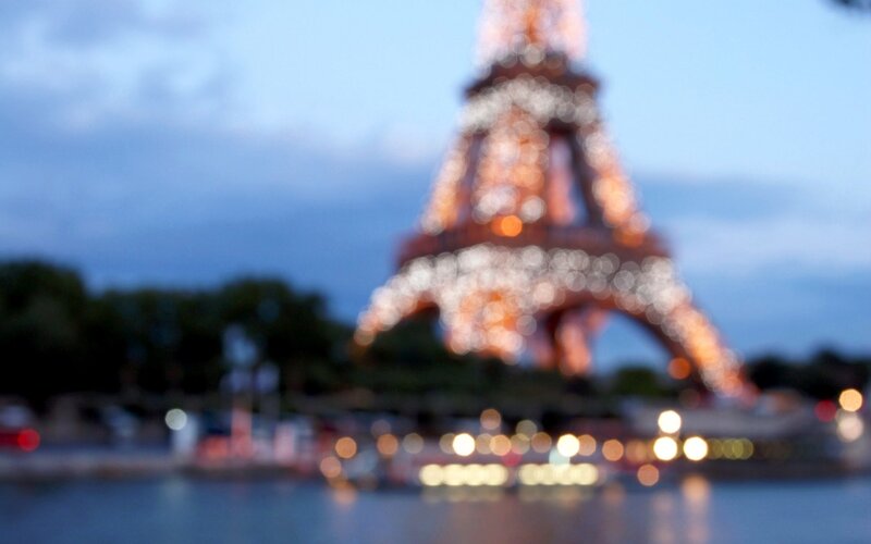 Eiffel Tower at Dusk — Blue, Calm, Night