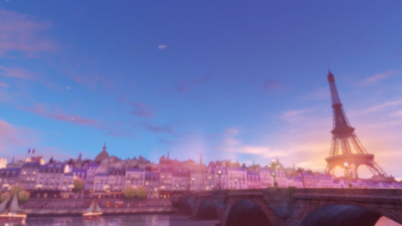 Eiffel Tower at Dusk — Blue, Serene, Sunset, 3d Render