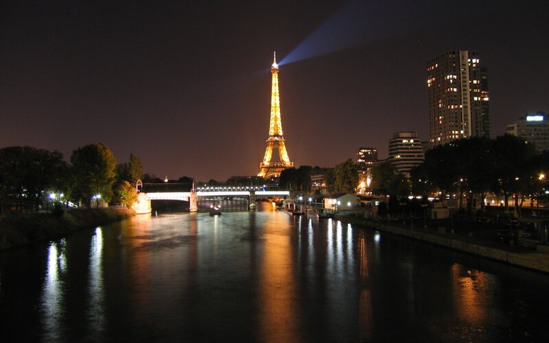 Eiffel Tower at night