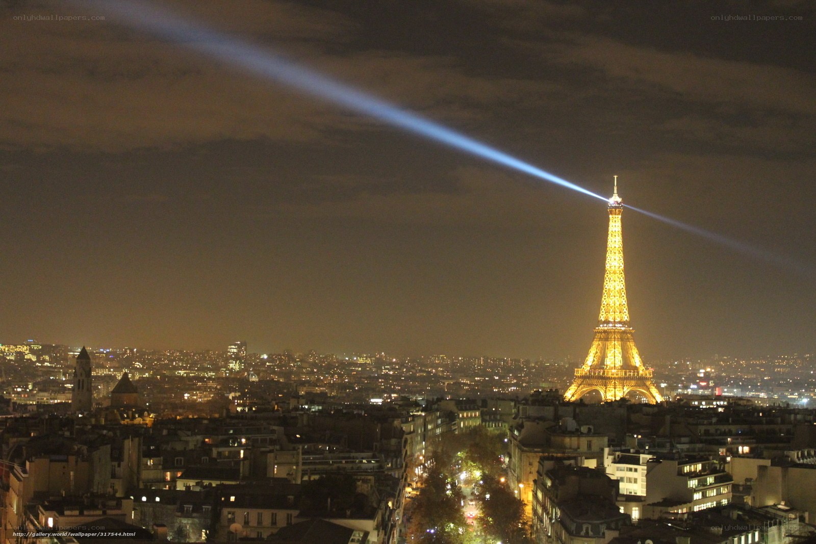 Eiffel Tower at night
