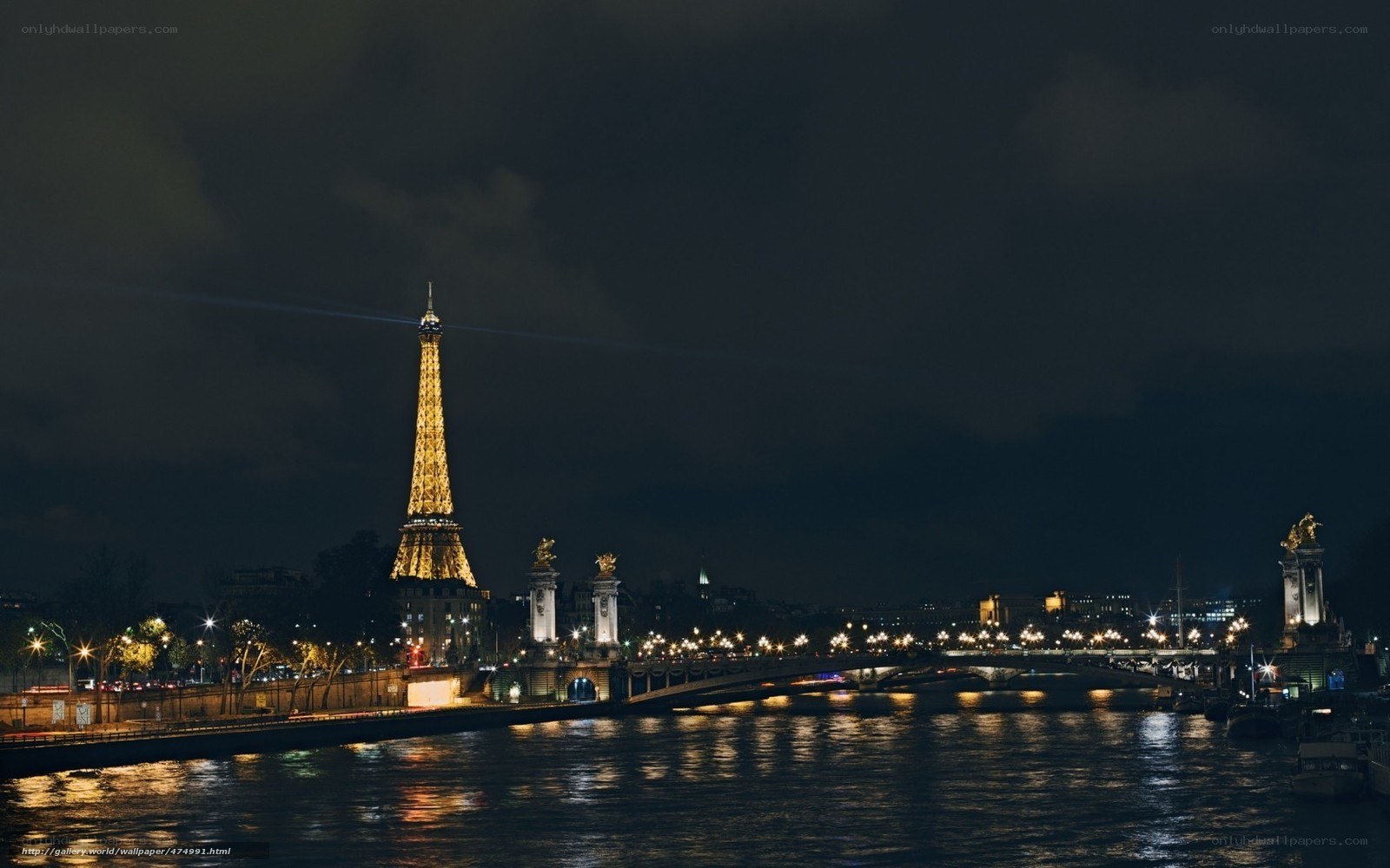Eiffel Tower at night