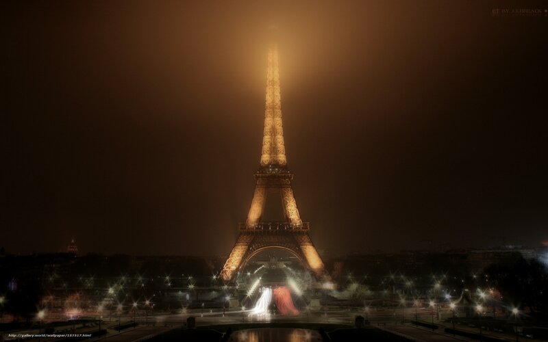 Eiffel Tower at night