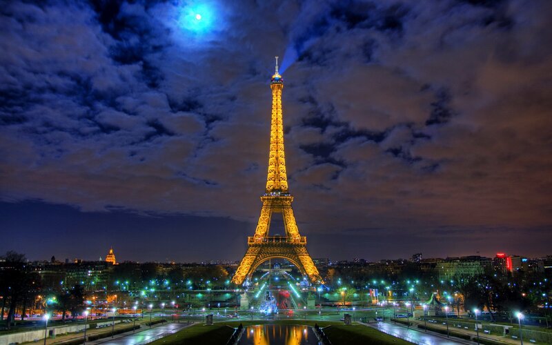 Eiffel Tower at night