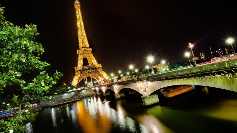 Eiffel Tower at night