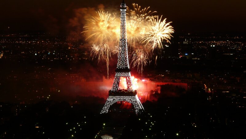 Eiffel Tower at Night — Celebratory