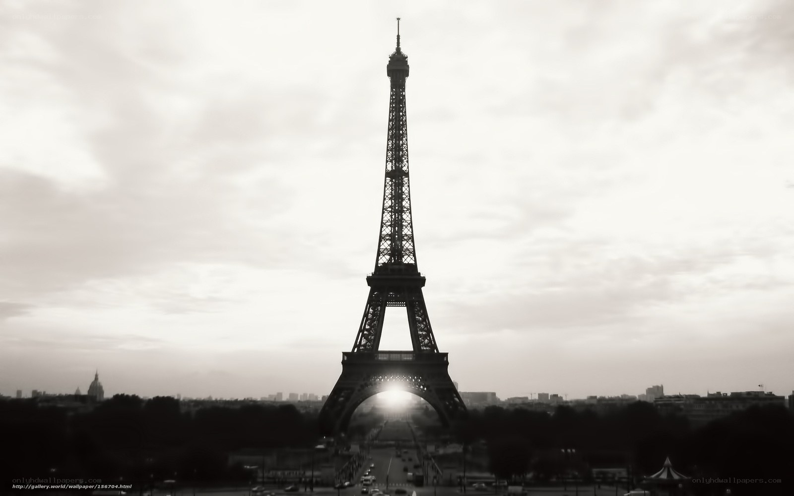 Eiffel Tower at sunrise