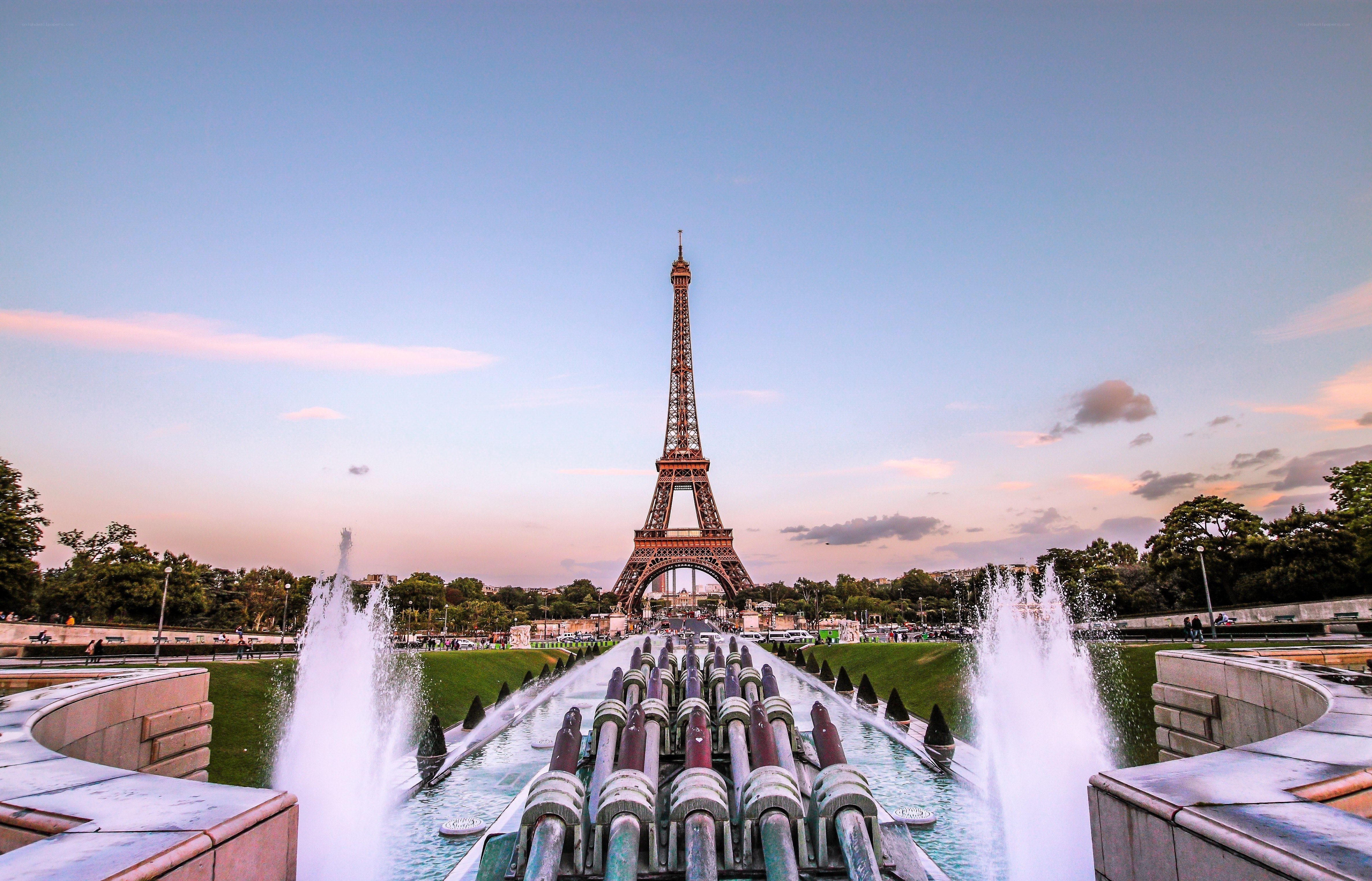 Eiffel Tower at sunset