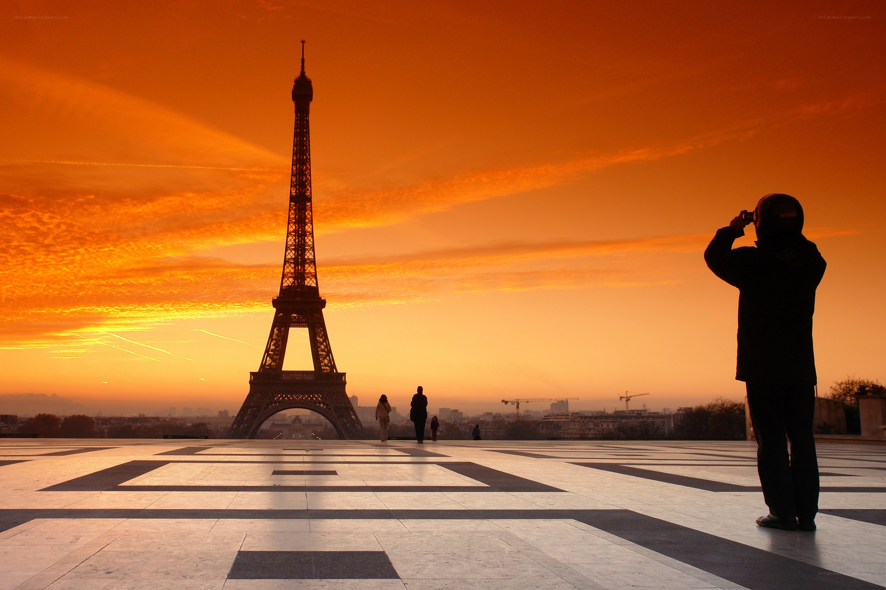 Eiffel Tower at sunset