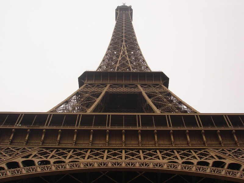 Eiffel Tower Base — Brown, Dramatic