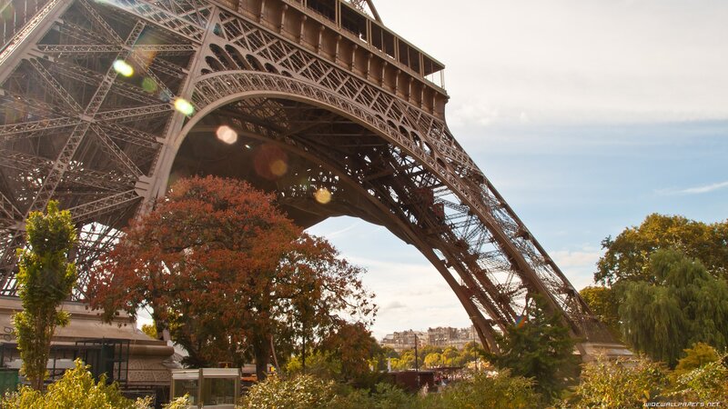 Eiffel Tower Base — Brown, Serene