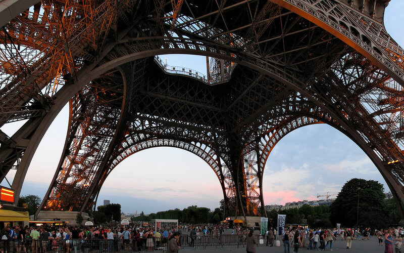 Eiffel Tower Base — Gray