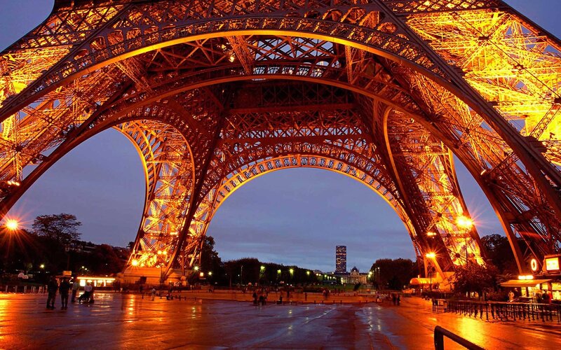 Eiffel Tower Base — Orange