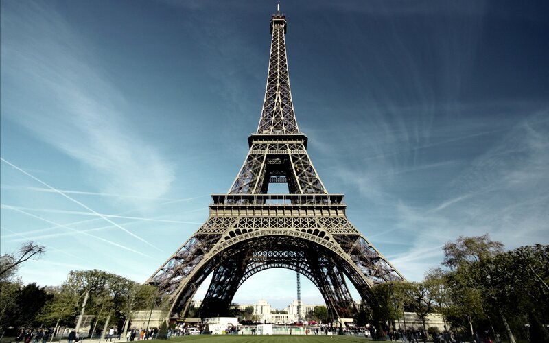 Eiffel Tower — Blue, Dramatic, Afternoon