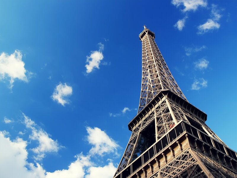 Eiffel Tower — Blue