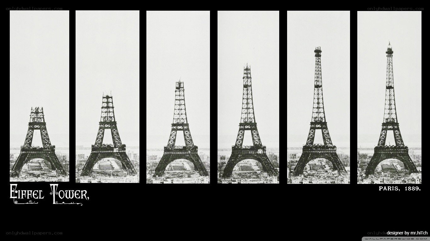 Eiffel Tower construction sequence