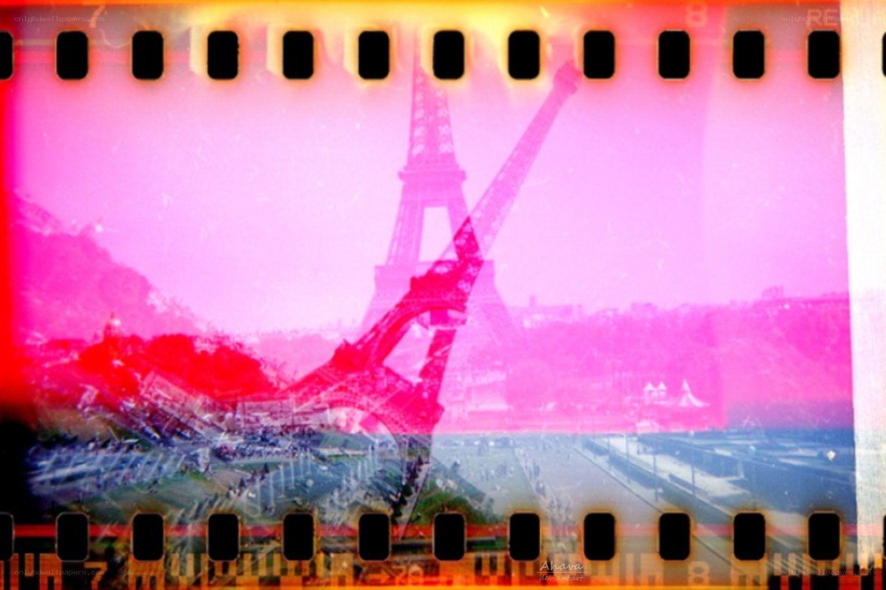 Eiffel Tower film strip