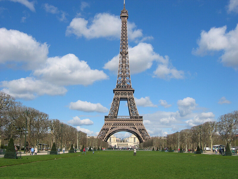 Eiffel Tower in Paris — Blue, Serene, Afternoon