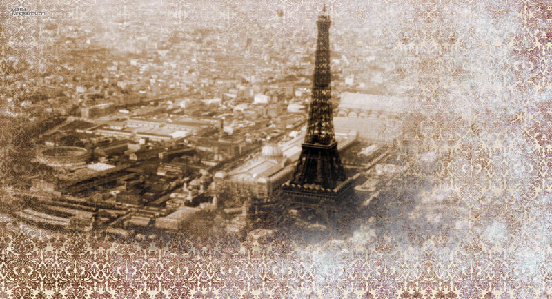 Eiffel Tower in Paris — Brown, Nostalgic