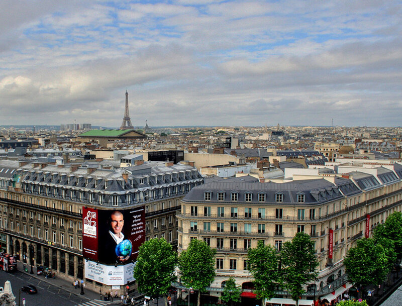 Eiffel Tower in Paris — Gray, Overcast, Afternoon