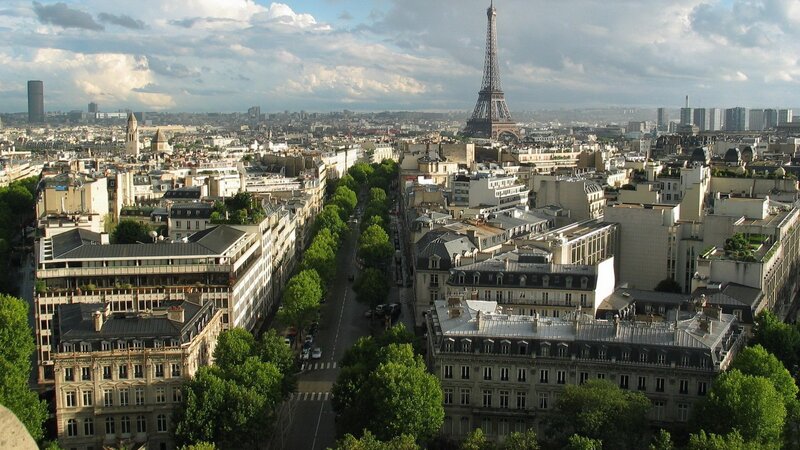 Eiffel Tower in Paris — Gray, Serene, Afternoon