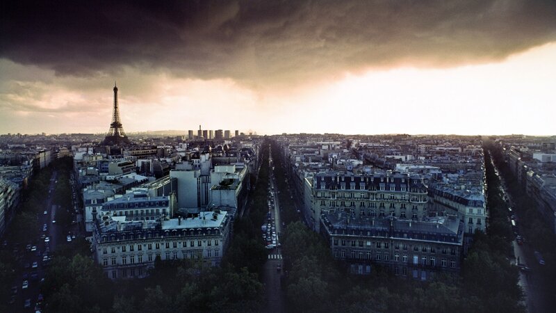 Eiffel Tower in Paris — Gray