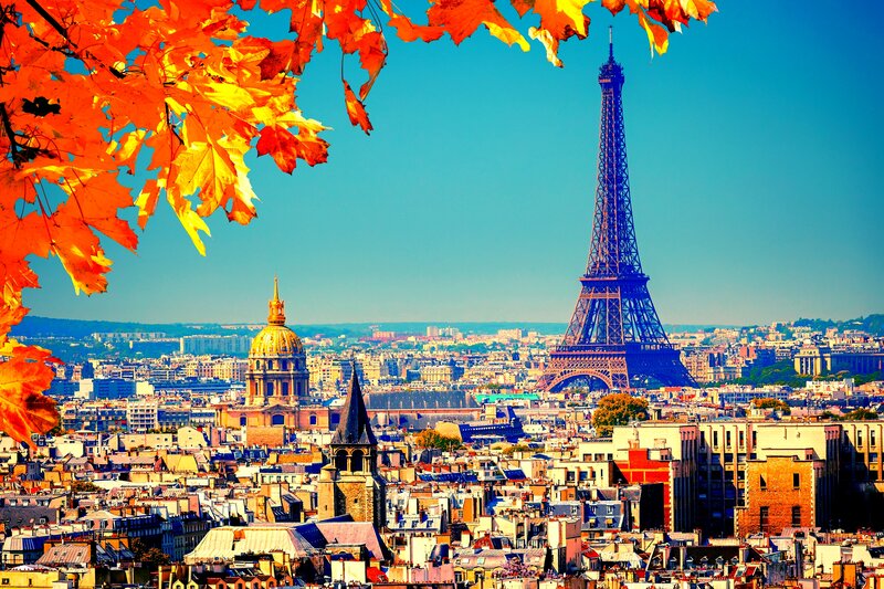 Eiffel Tower in Paris — Orange