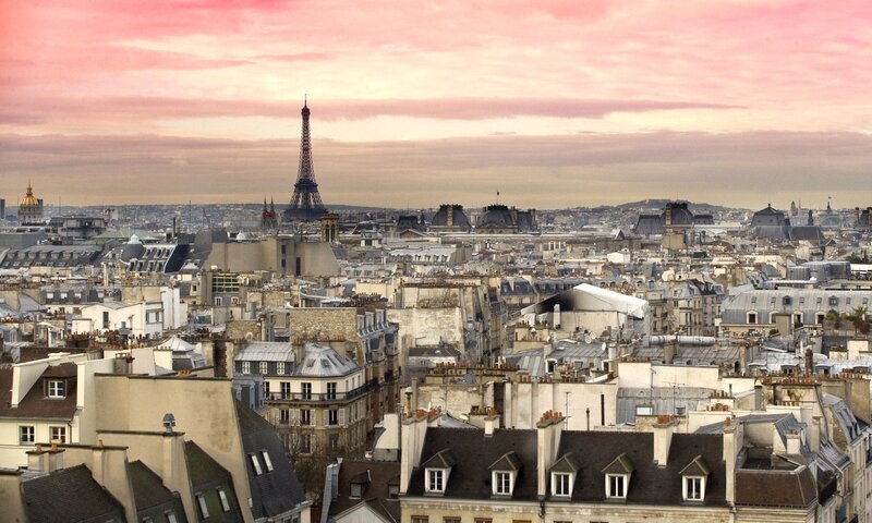 Eiffel Tower in Paris — Pink