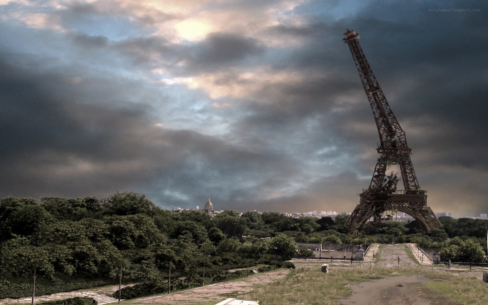 Eiffel Tower in Ruins