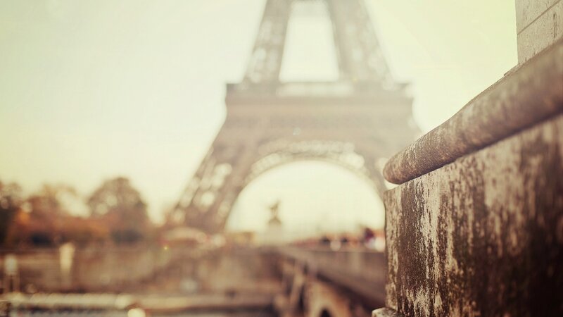 Eiffel Tower in soft focus