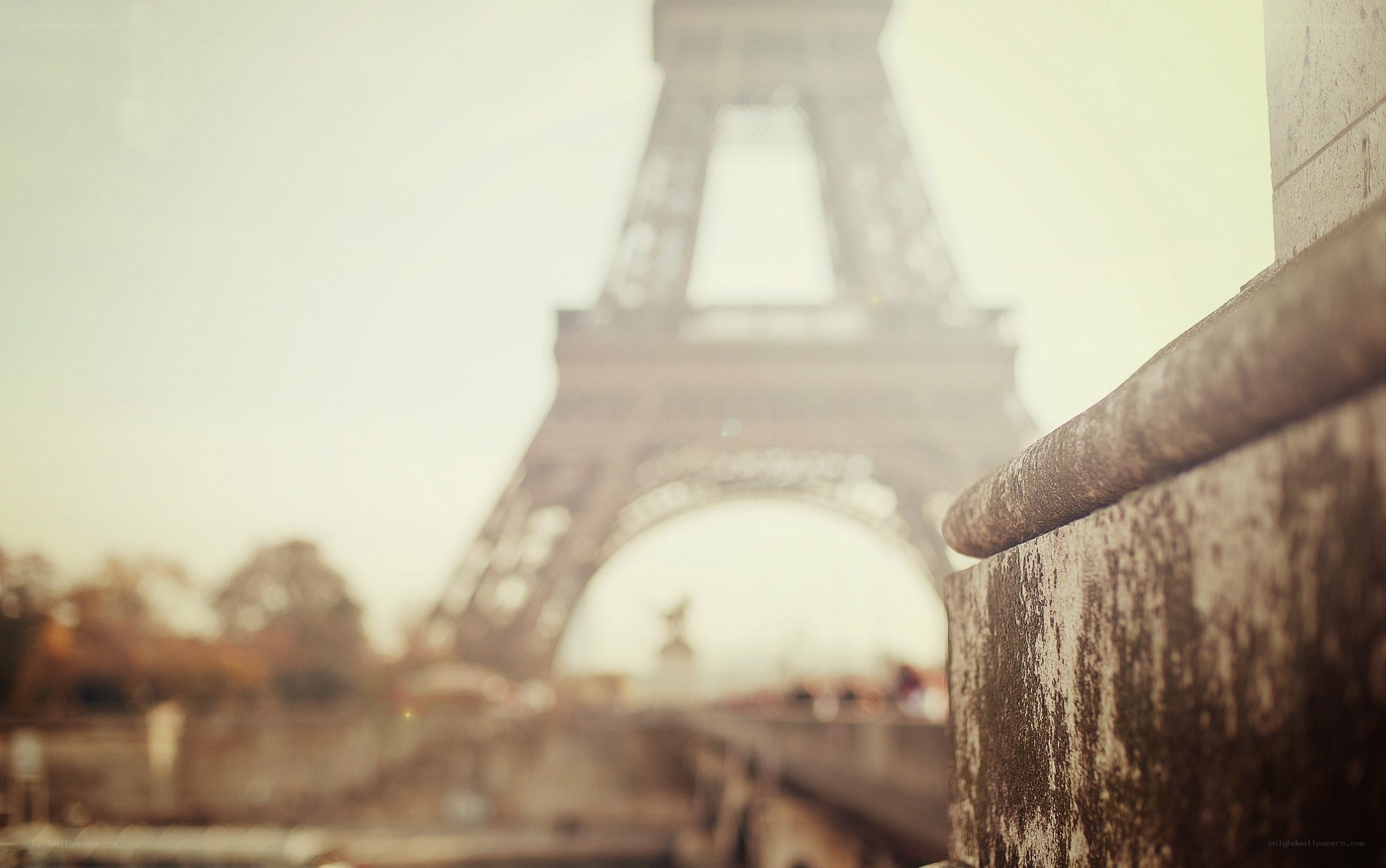 Eiffel Tower in soft focus